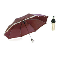 Falda y estampado automático 3 paraguas plegable (YS-3FA22083780R)
